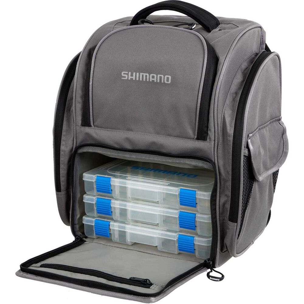 SHIMANO BACKPACK WITH TACKLE BOX Tamworth Fishing Tackle and the Great Outdoors SHIMANO BACKPACK WITH TACKLE BOX Tamworth Fishing Tackle and the Great Outdoors
