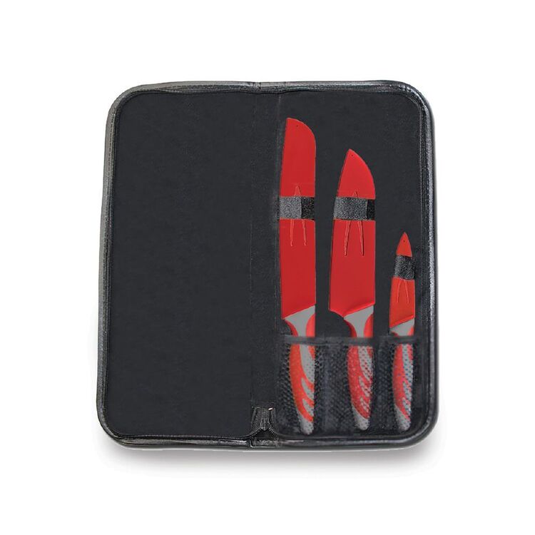 CAMPFIRE KNIFE SET WITH POUCH 3PC