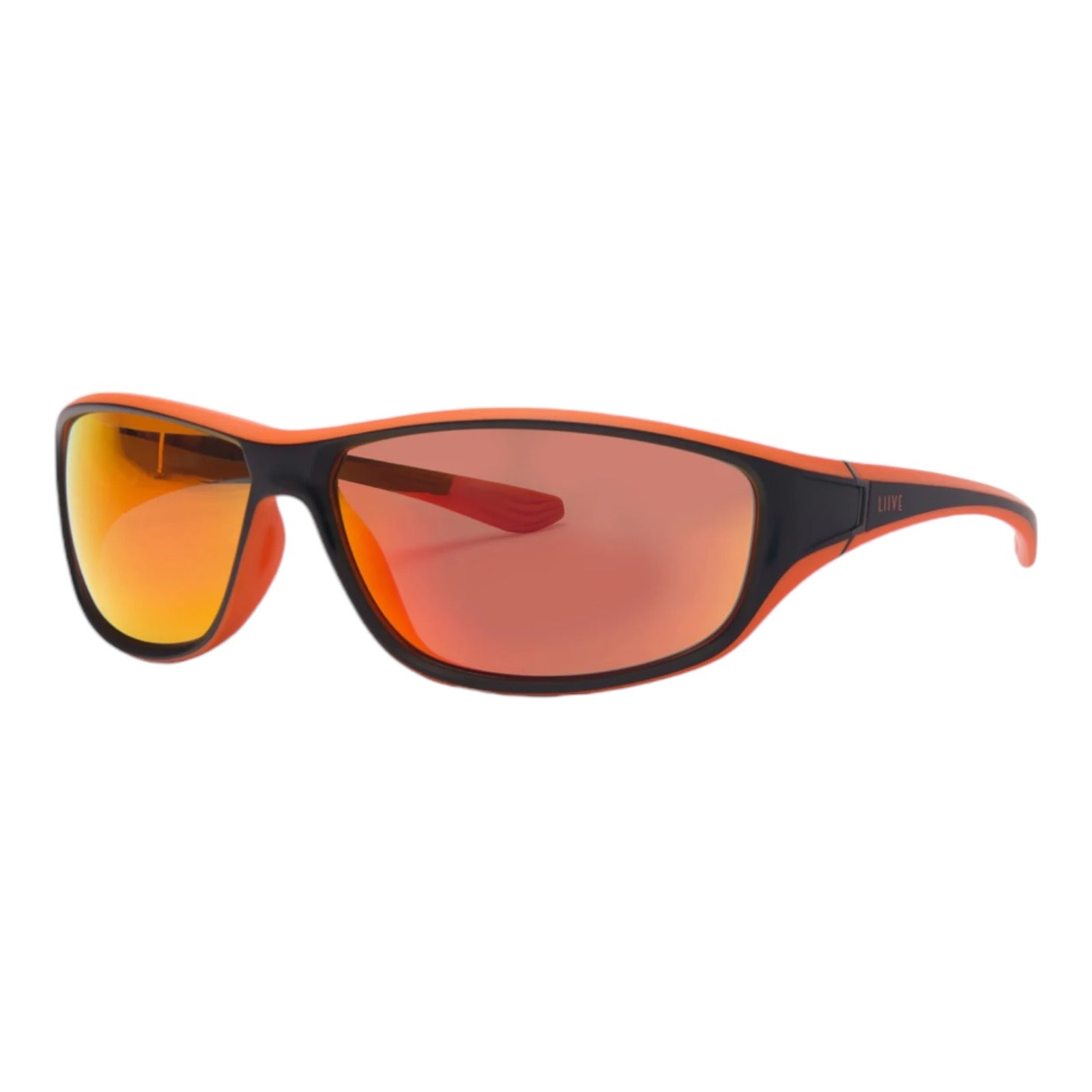 LIIVE VISION PUSHER MIRROR MATT BLACK ORANGE