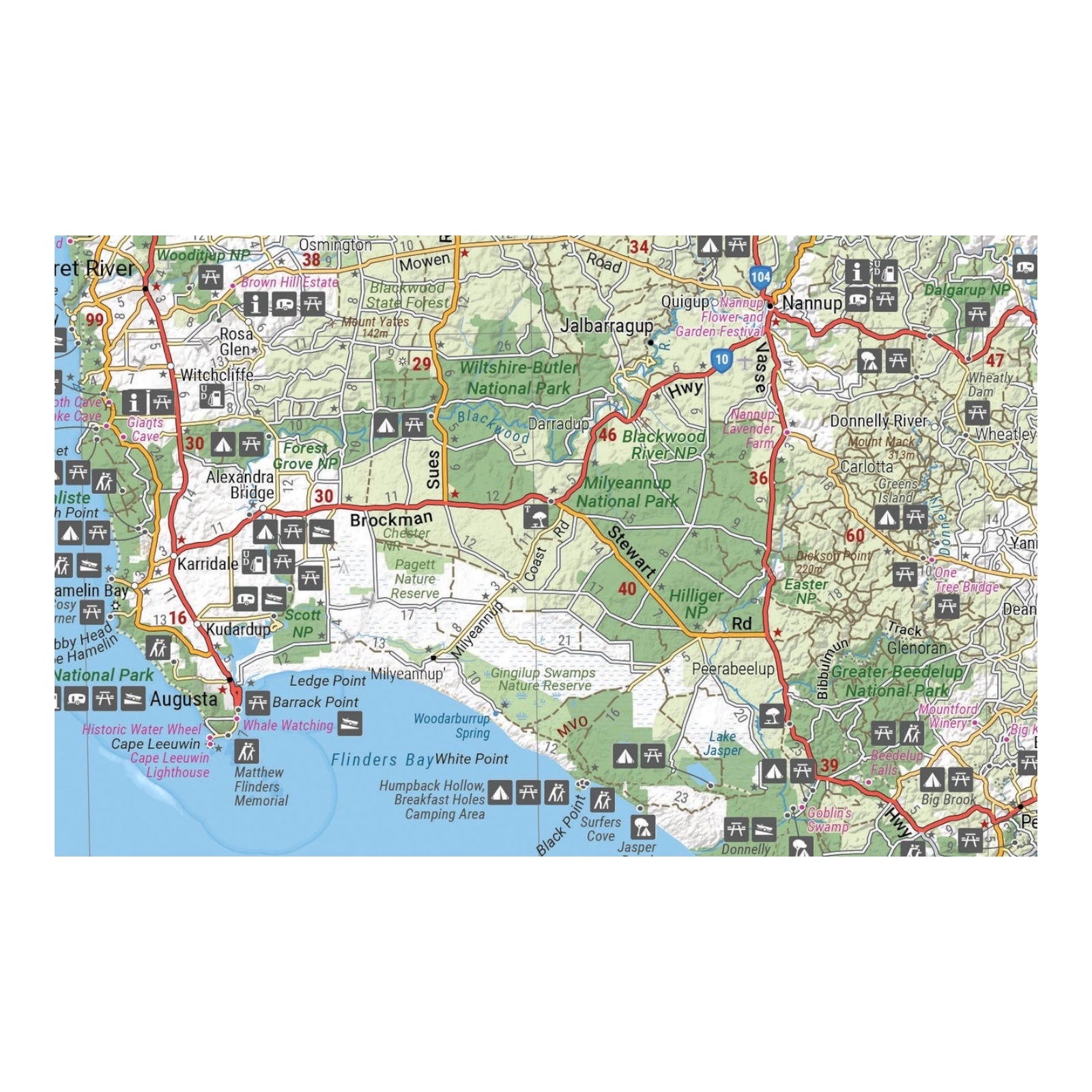 HEMA MAP SOUTH WEST WESTERN AUSTRALIA