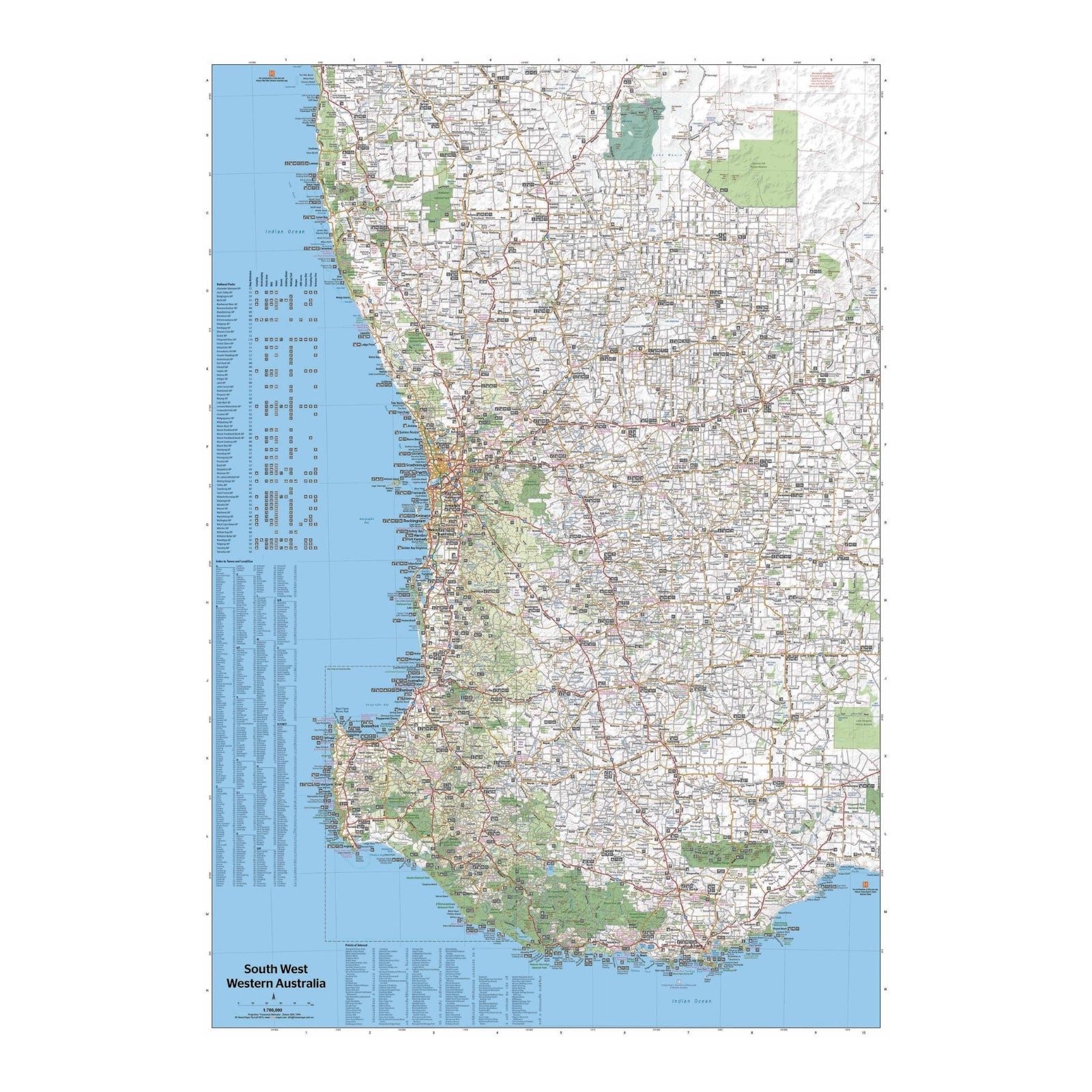 HEMA MAP SOUTH WEST WESTERN AUSTRALIA