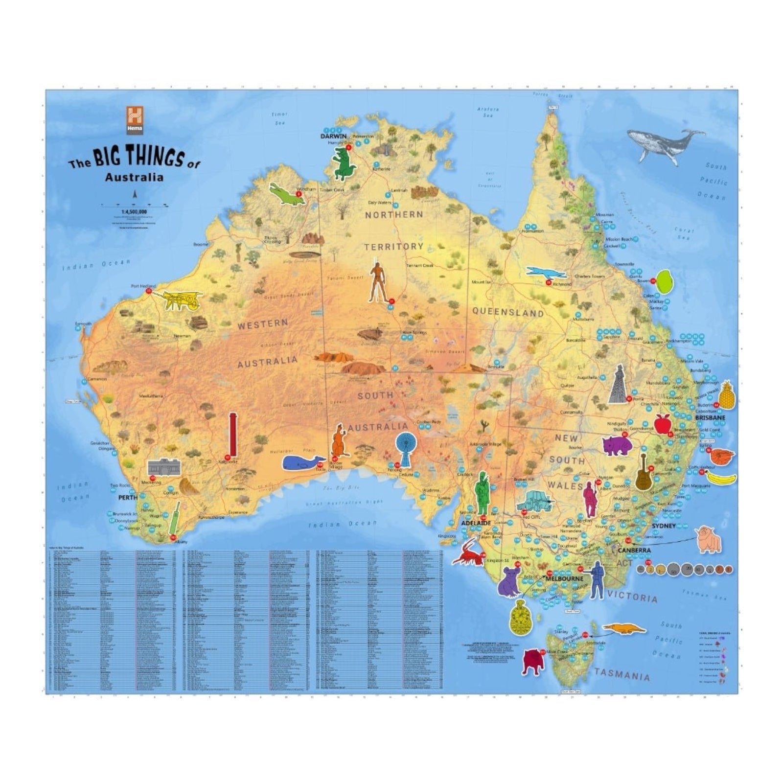 HEMA MAP BIG THINGS OF AUSTRALIA