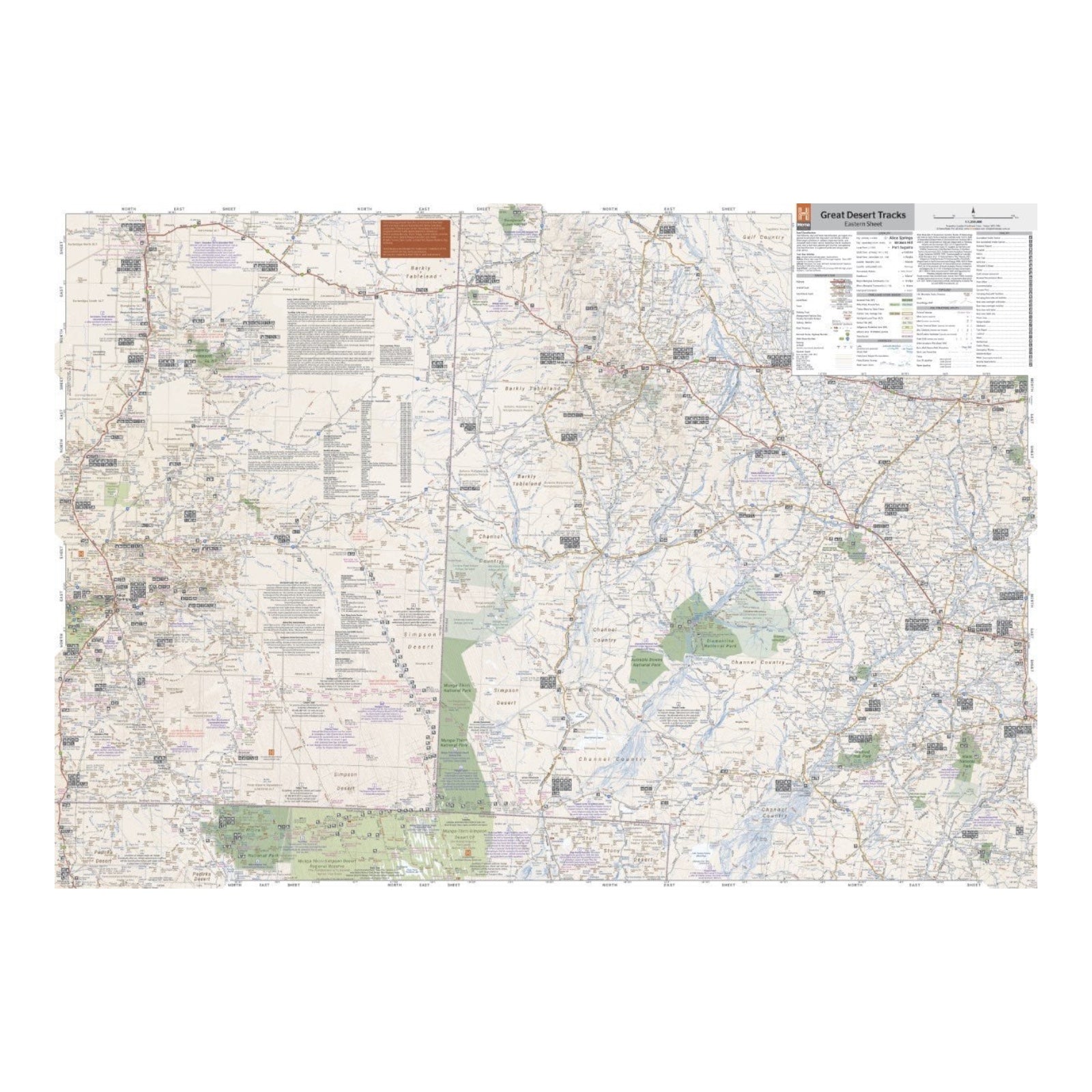 HEMA MAP GREAT DESERT TRACKS EASTERN