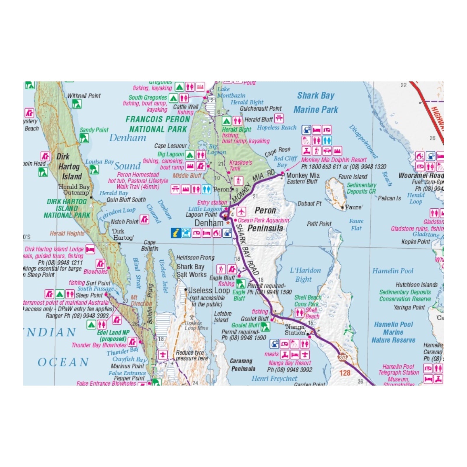 HEMA MAP MID WEST WESTERN AUSTRALIA
