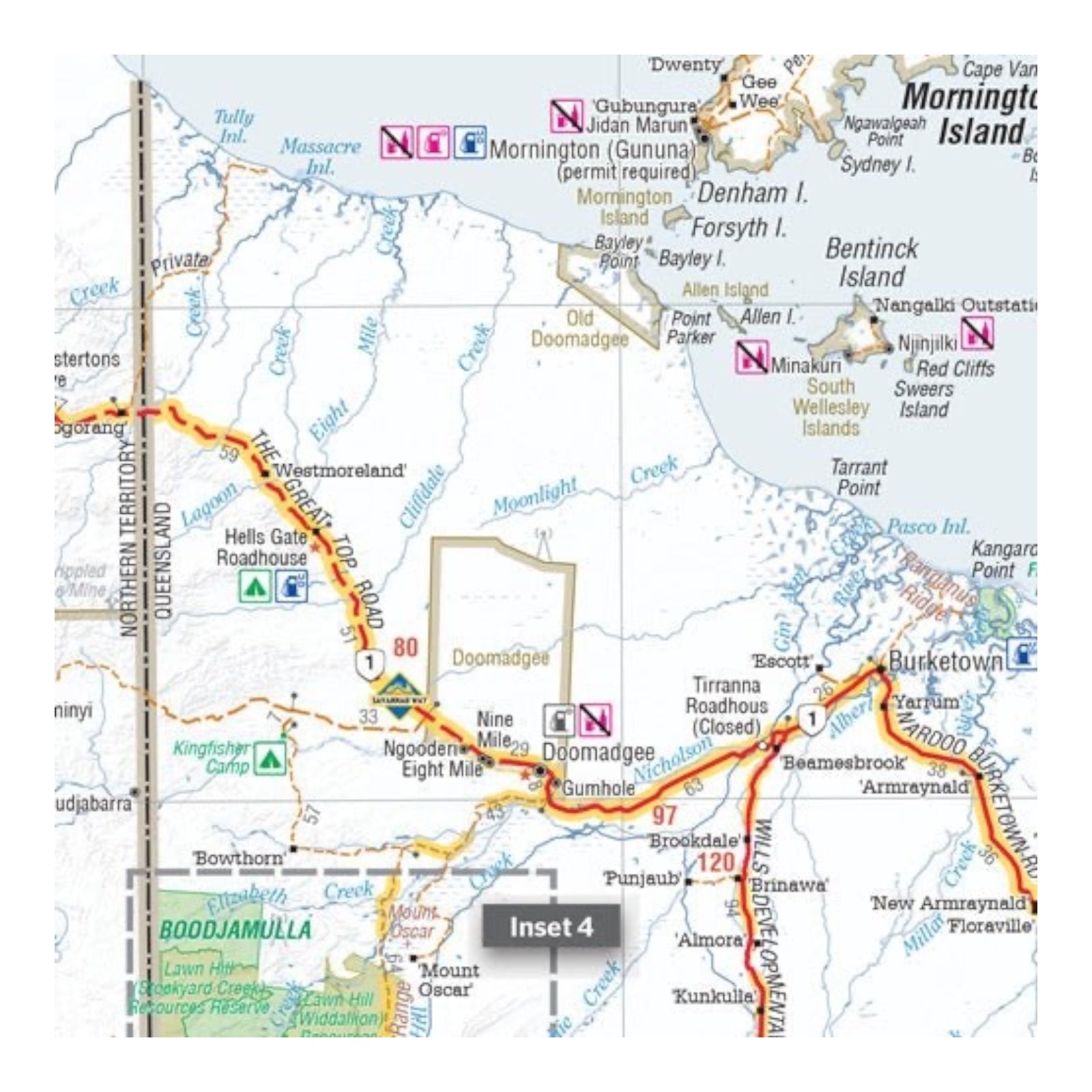 HEMA MAP CAIRNS TO BROOME