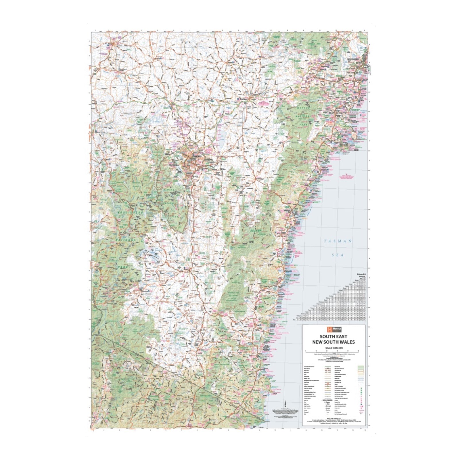 HEMA MAP SOUTH EAST NEW SOUTH WALES