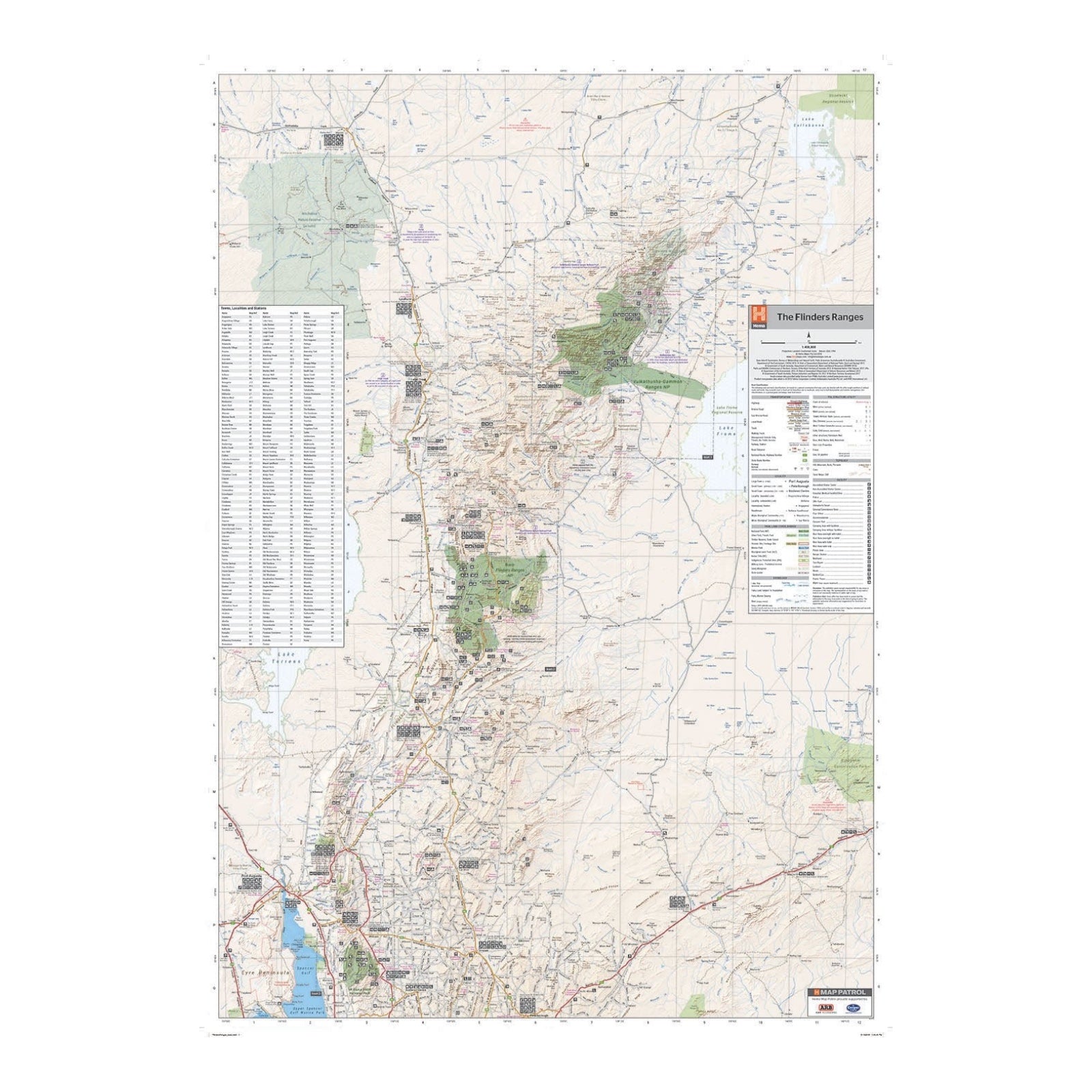 HEMA MAP FLINDERS RANGES
