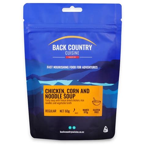 BACK COUNTRY CUISINE CHICKEN CORN AND NOODLE SOUP