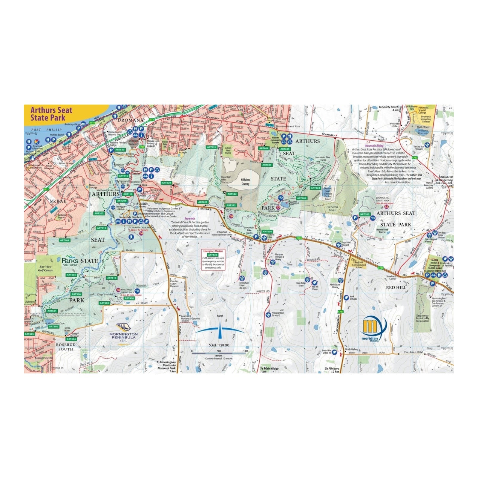 HEMA MAP MORNINGTON PENINSULA WALKS