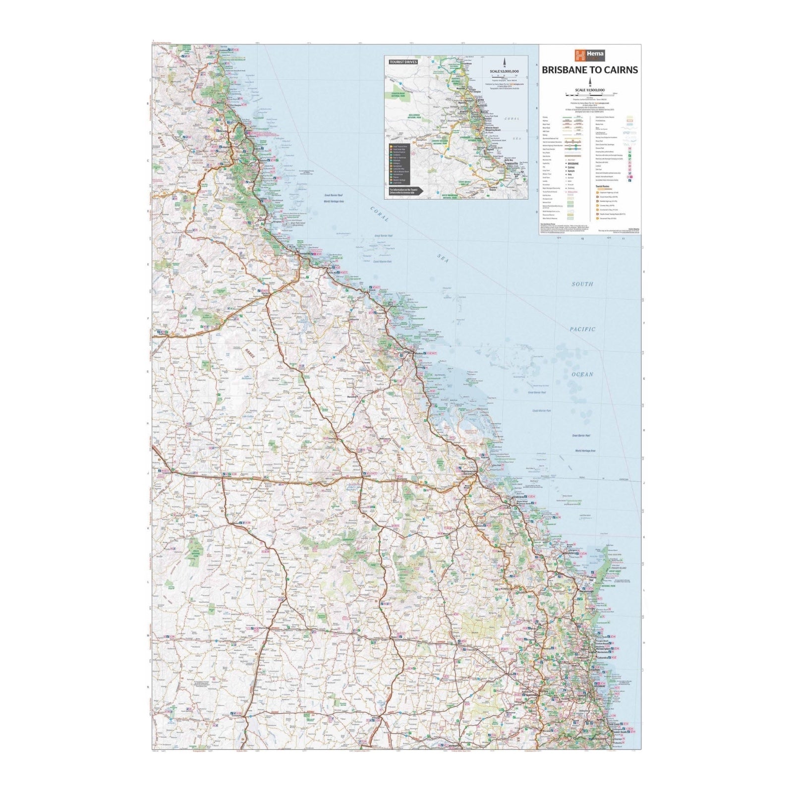 HEMA MAP BRISBANE TO CAIRNS