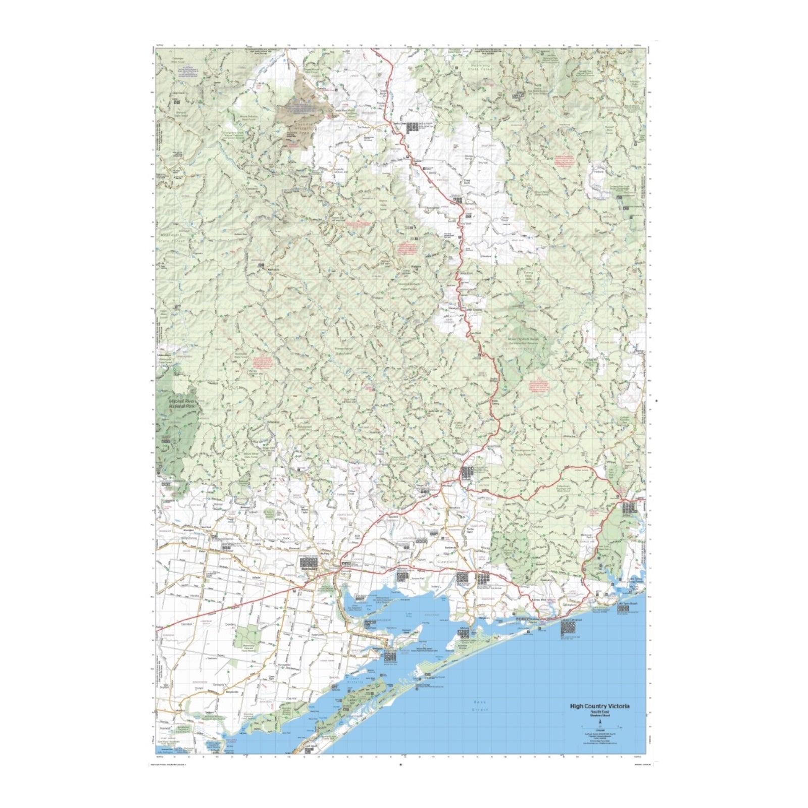 HEMA MAP HIGH COUNTRY VIC SOUTH EAST