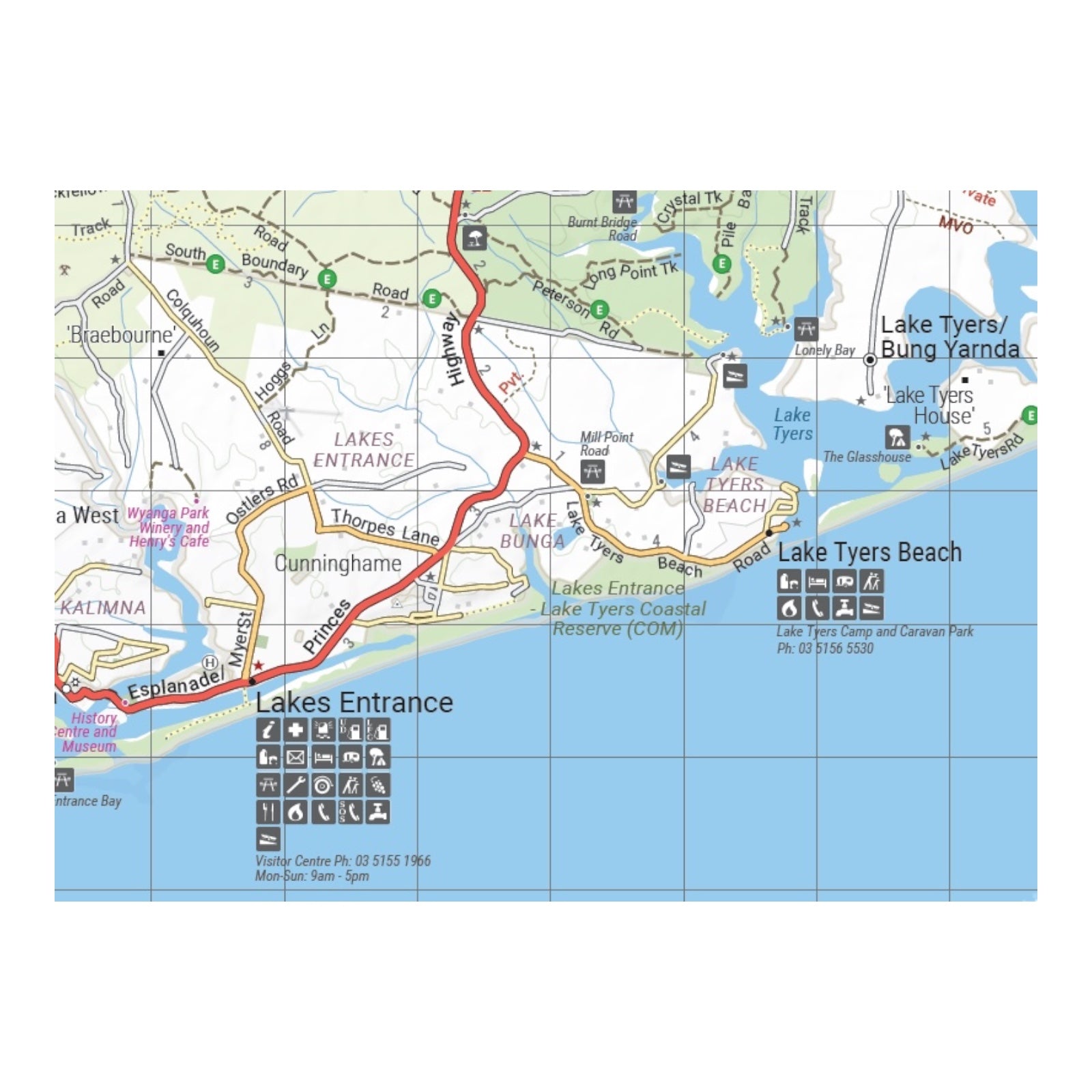 HEMA MAP HIGH COUNTRY VIC SOUTH EAST