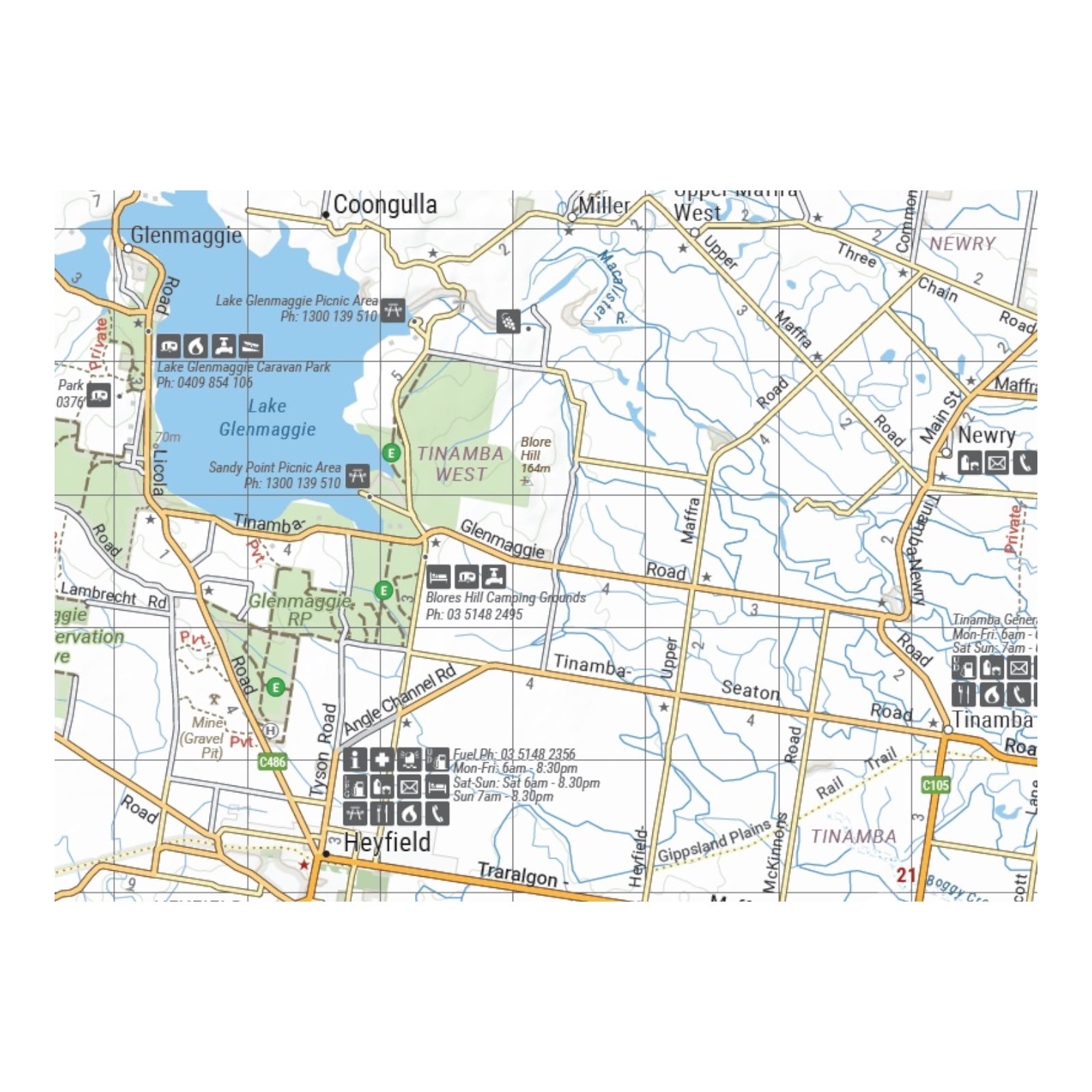 HEMA MAP HIGH COUNTRY VIC SOUTH WEST