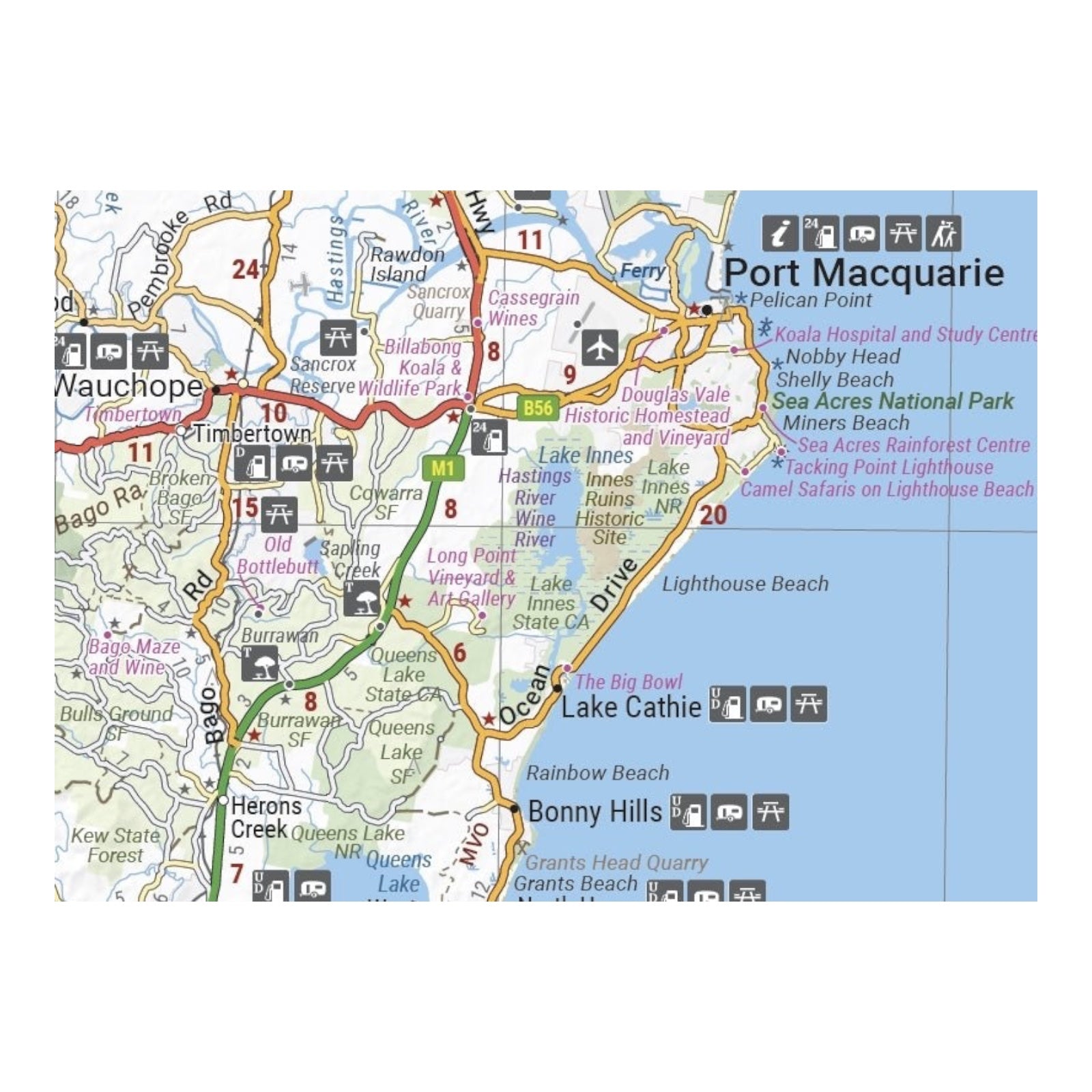 HEMA MAP MID NORTH COAST NSW