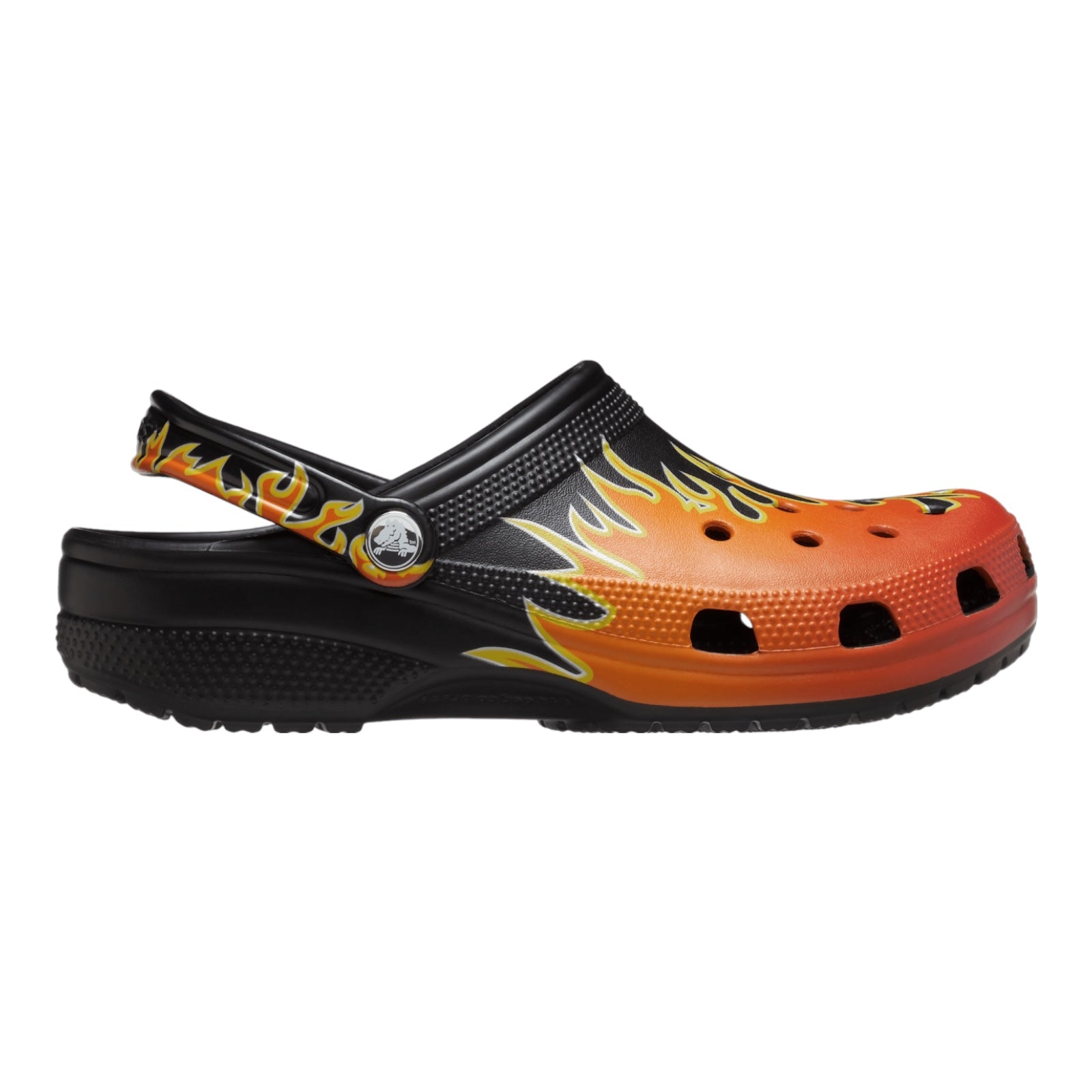 CROCS CLASSIC KIDS FLAMES BLACK/MULTI
