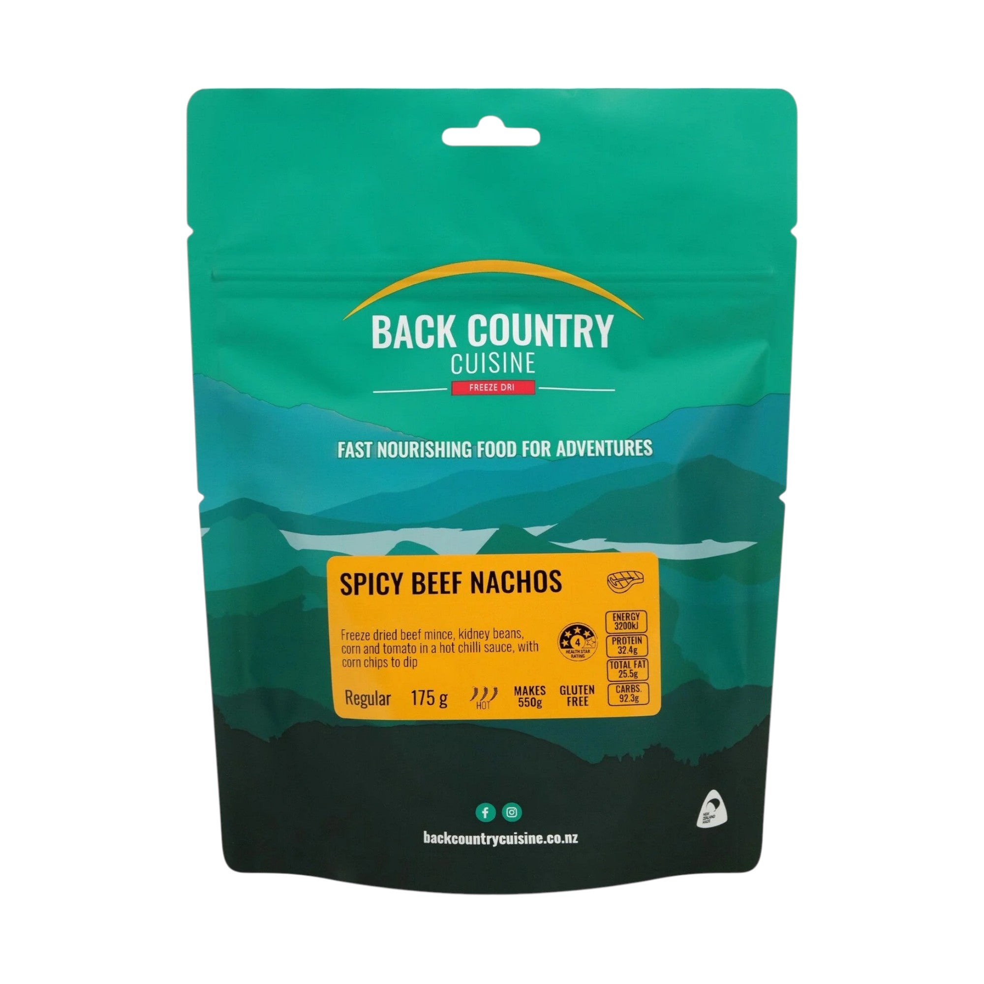 BACK COUNTRY CUISINE SPICY BEEF NACHOS