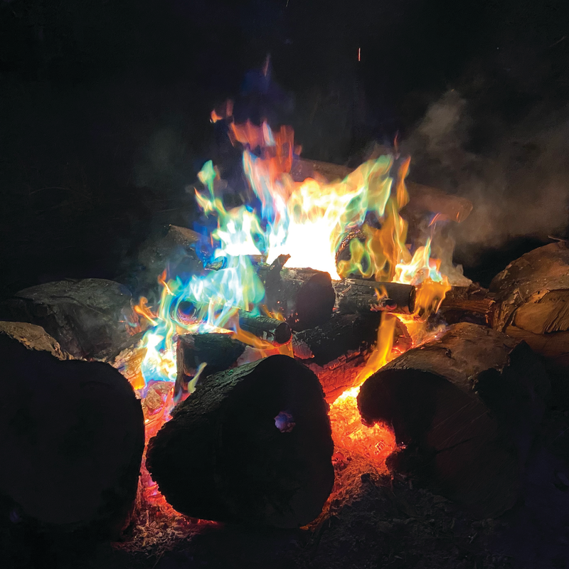 OZTRAIL COLOUR CHANGE FLAMES 25G 50 PACK PDQ