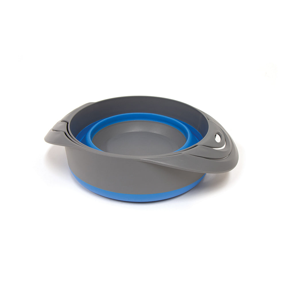 POPUP COLANDER & 2 BOWL SET BLUE