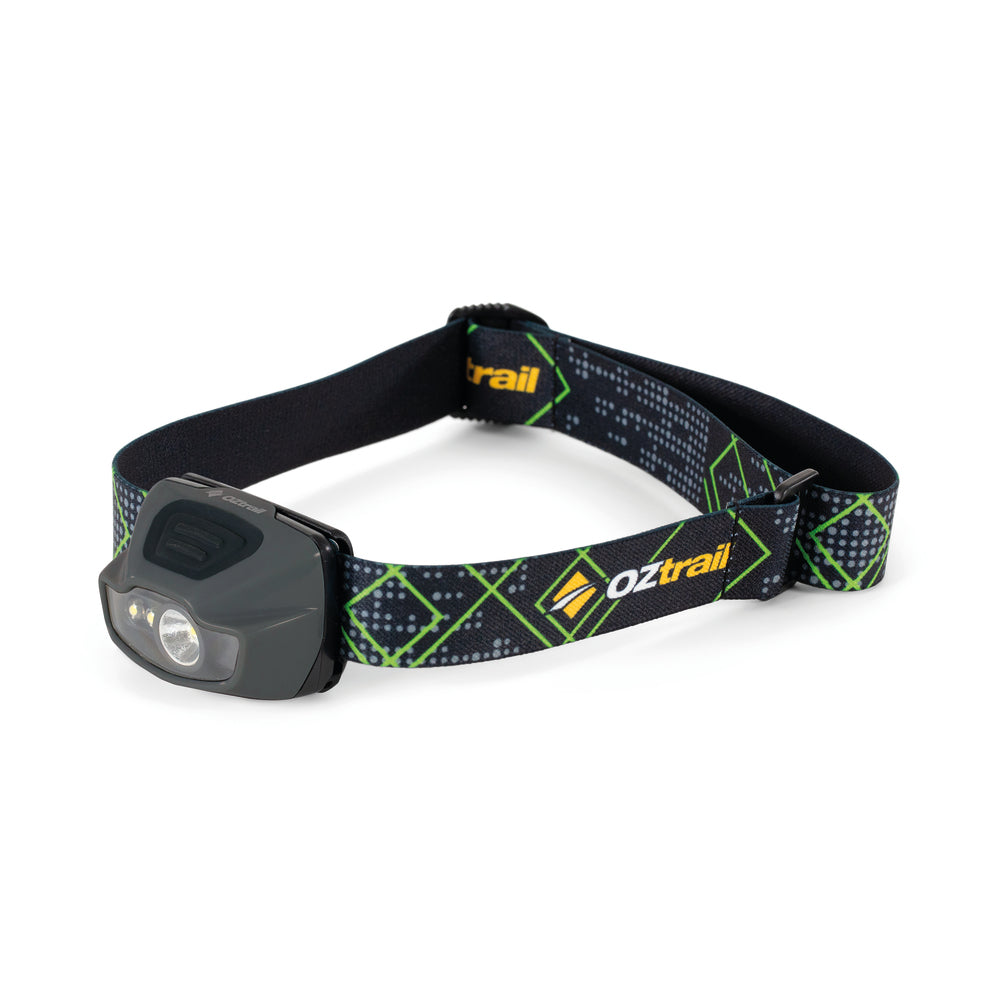 OZTRAIL LUMOS FP300 DUAL POWERED HEADLAMP