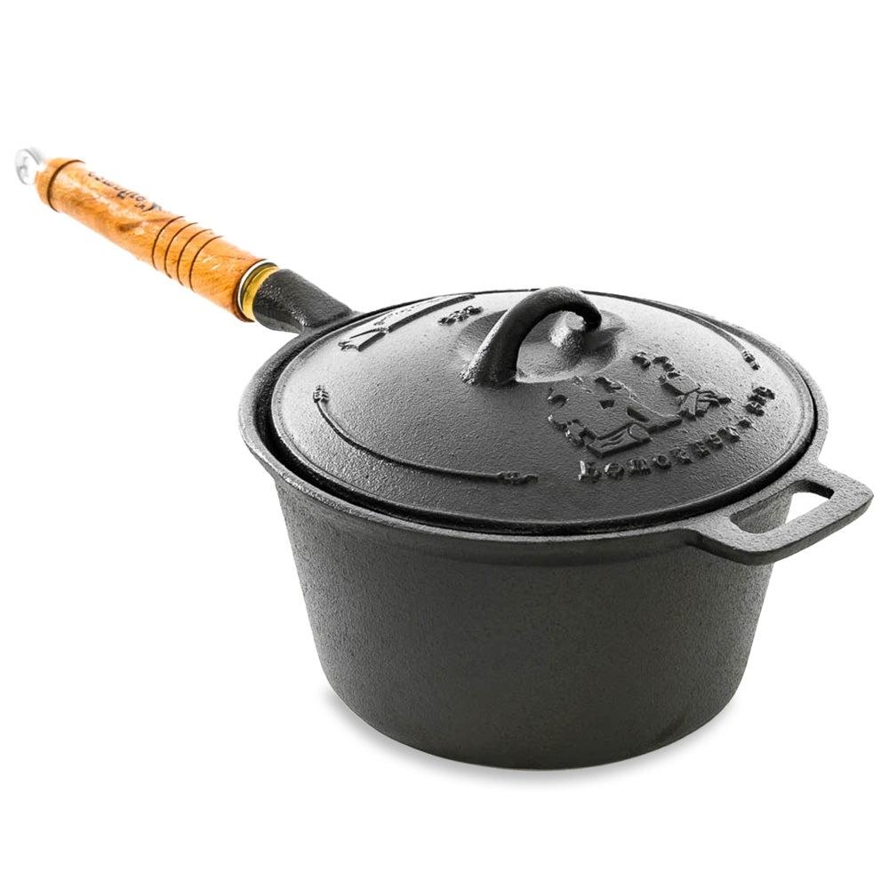 CAMPFIRE SAUCEPAN CAST IRON 3QT