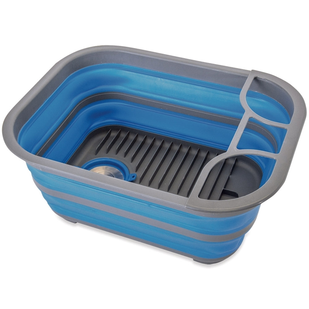POPUP DISH TRAY & TUB 15L BLUE