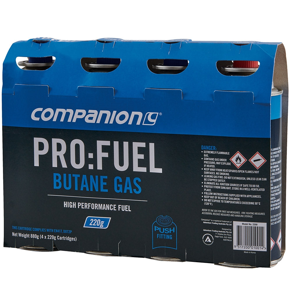 COMPANION BUTANE GAS 220g 4 PACK