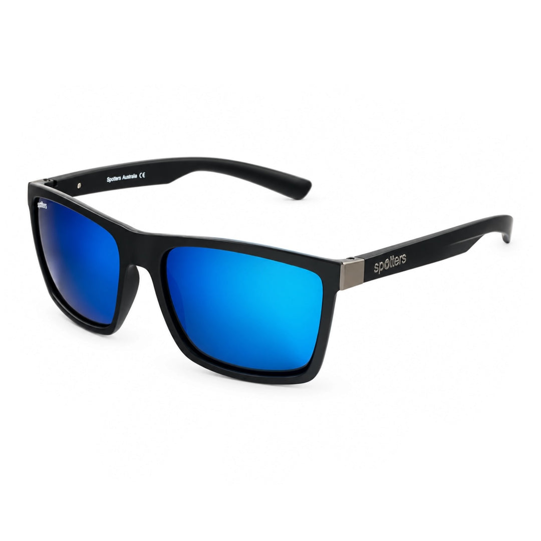 Spotters Riot Matt Black Sunglasses