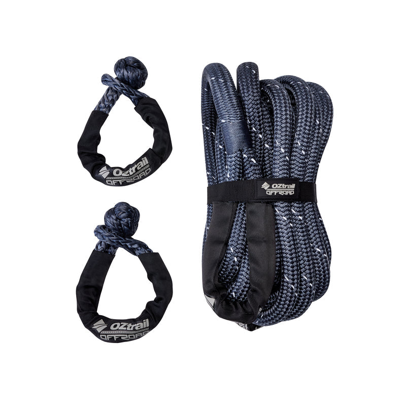 Oztrail 4 Piece Deluxe Kinetic Rope Recovery Kit
