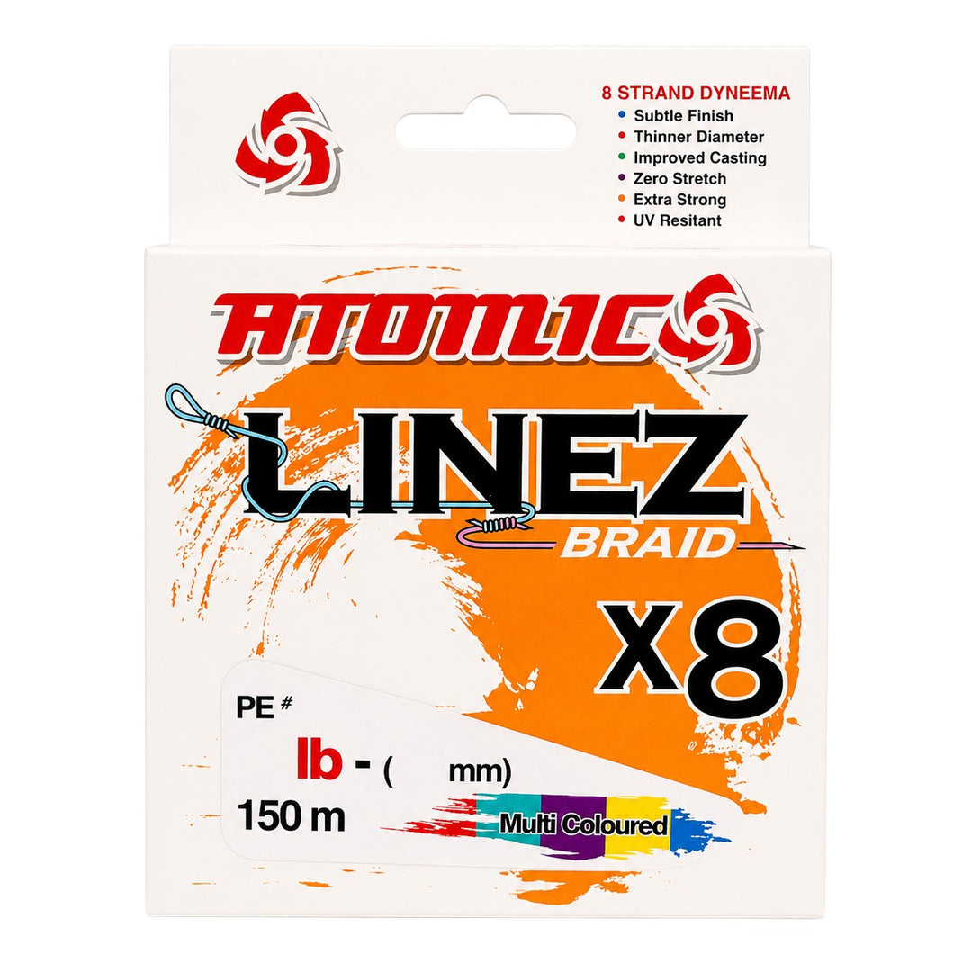Atomic Linez X8 Multi-Colour 150m