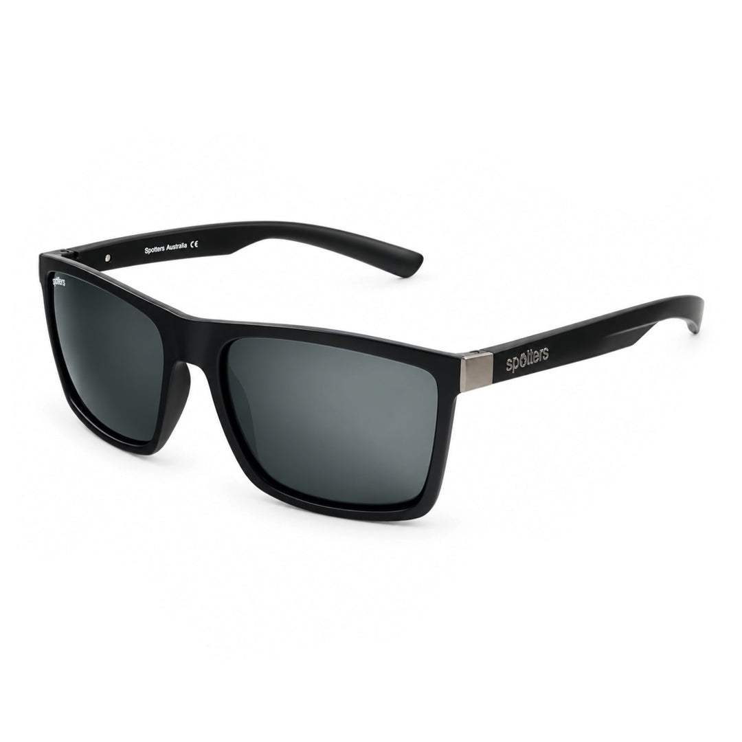 Spotters Riot Matt Black Sunglasses