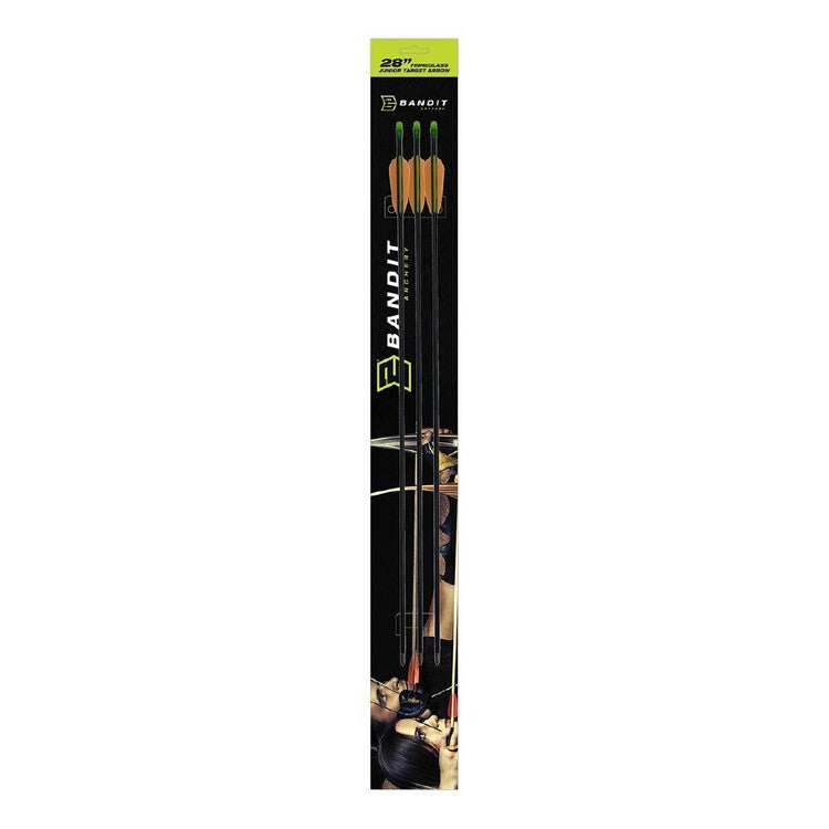 BANDIT 28 INCH FIBREGLASS ARROW 3 PACK