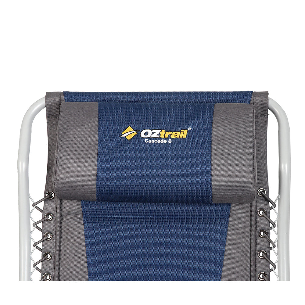 OZTRAIL CASCADE 8 POSITION DELUXE W SIDE TABLE