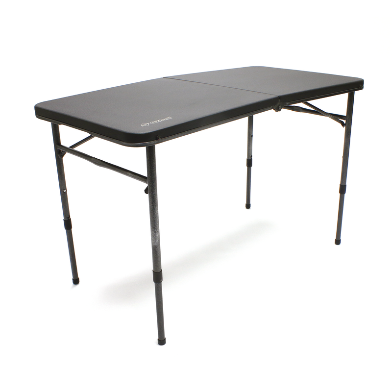 OZTRAIL 100CM IRONSIDE FOLD IN HALF TABLE