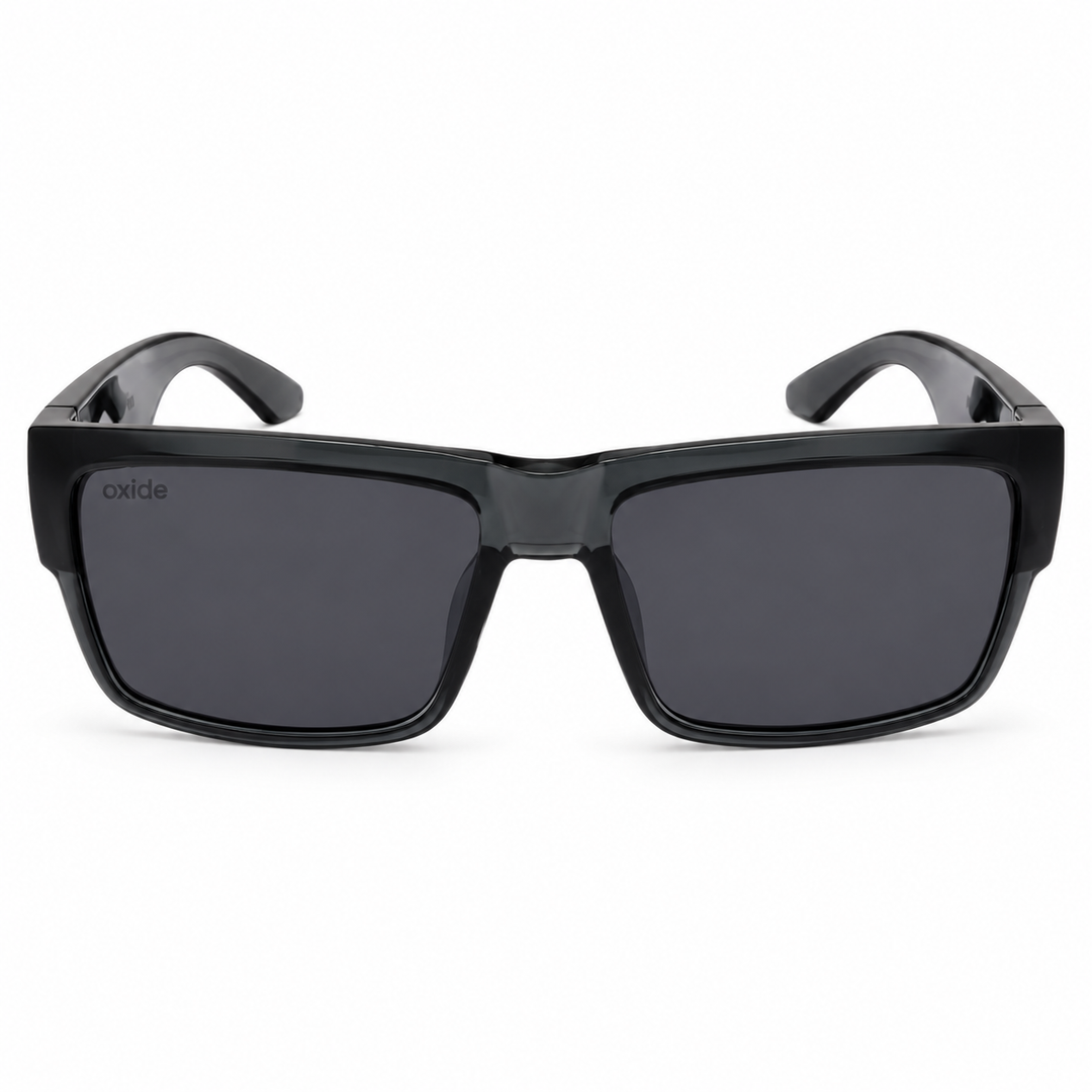 Oxide Saturn Black Clear Sunglasses