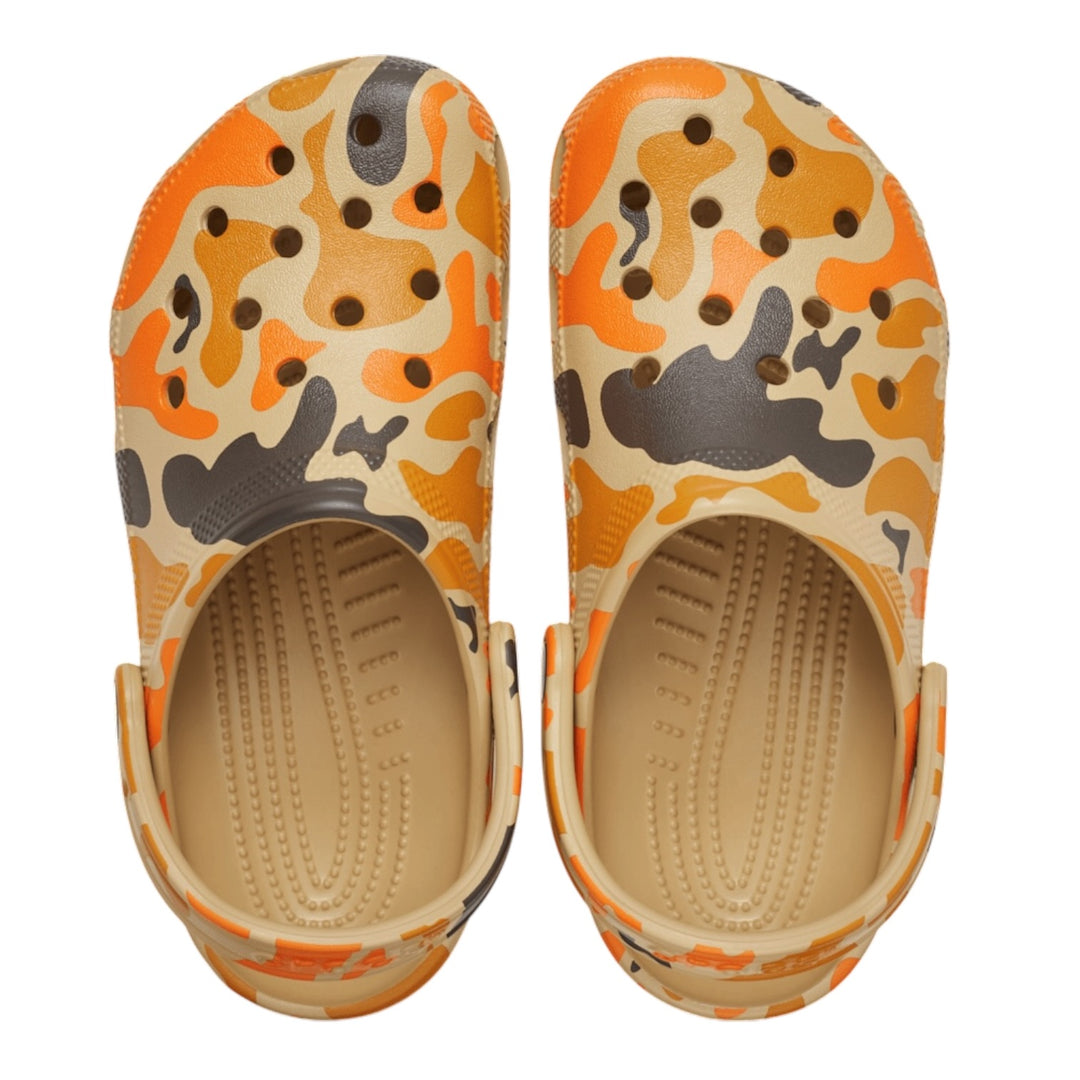 Crocs Classic Duck Camo Tan/Shocking Orange