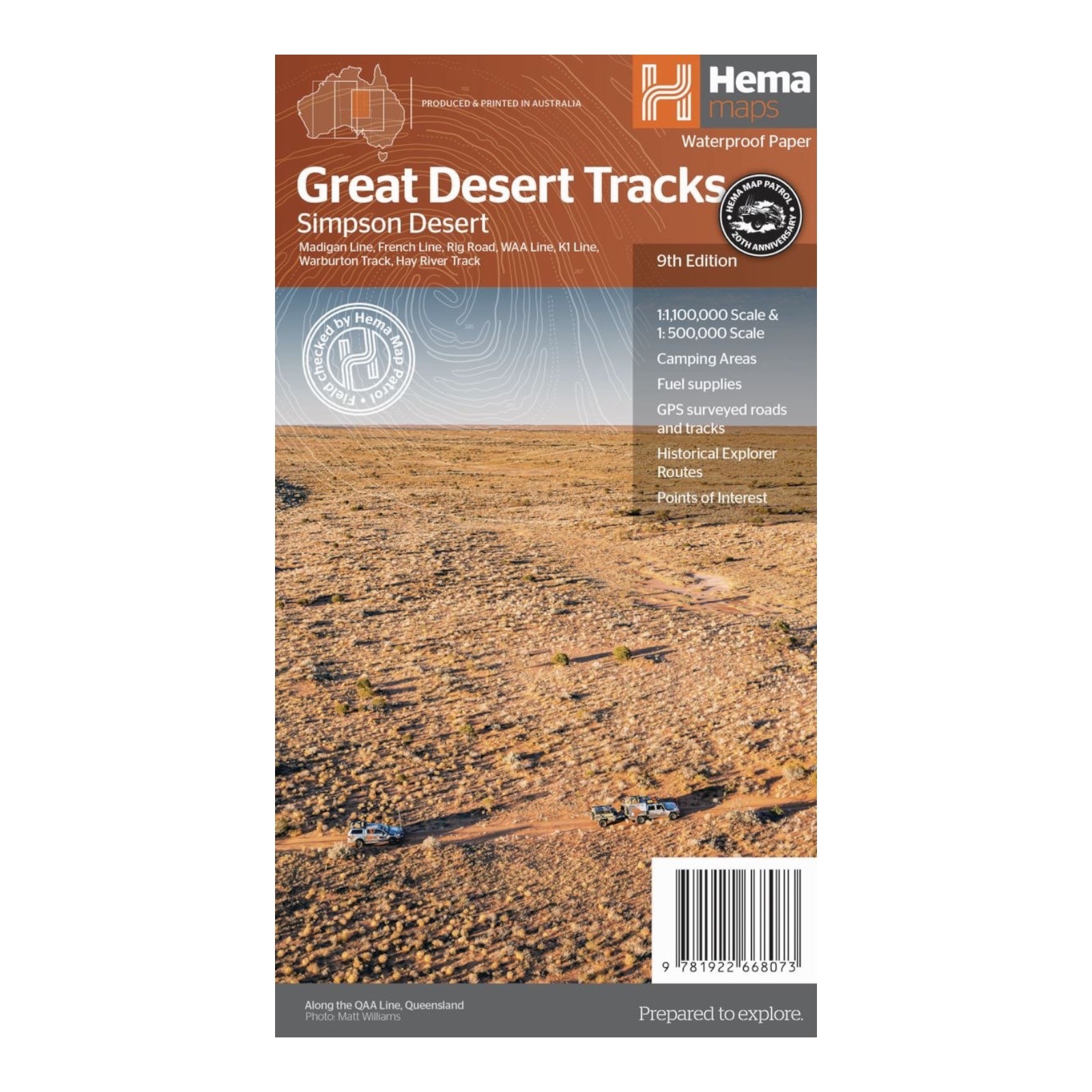 HEMA MAP GREAT DESERT TRACKS SIMPSON