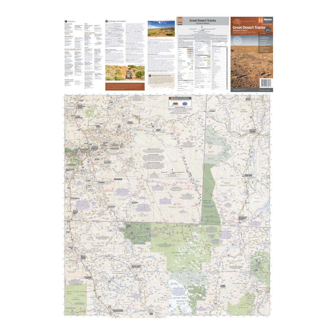 HEMA MAP GREAT DESERT TRACKS SIMPSON