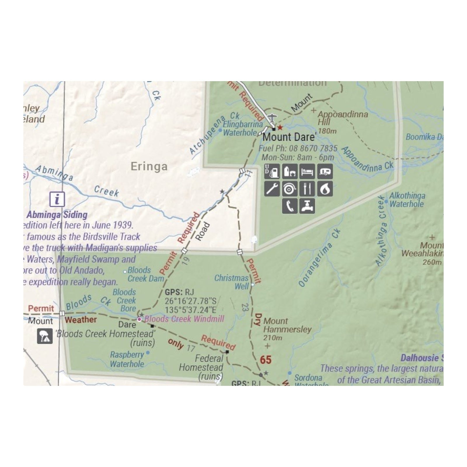 HEMA MAP GREAT DESERT TRACKS SIMPSON