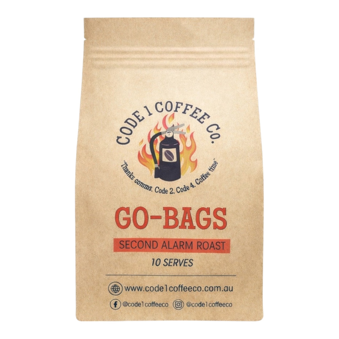 Code 1 Coffee Co Go Bags Second Alarm Roast