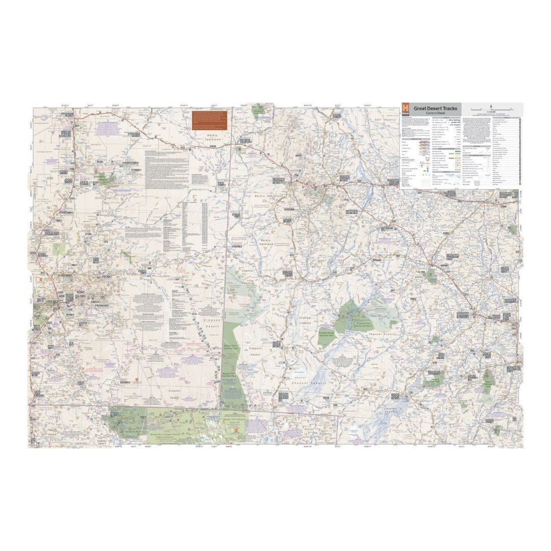 Hema Map Great Desert Tracks Eastern