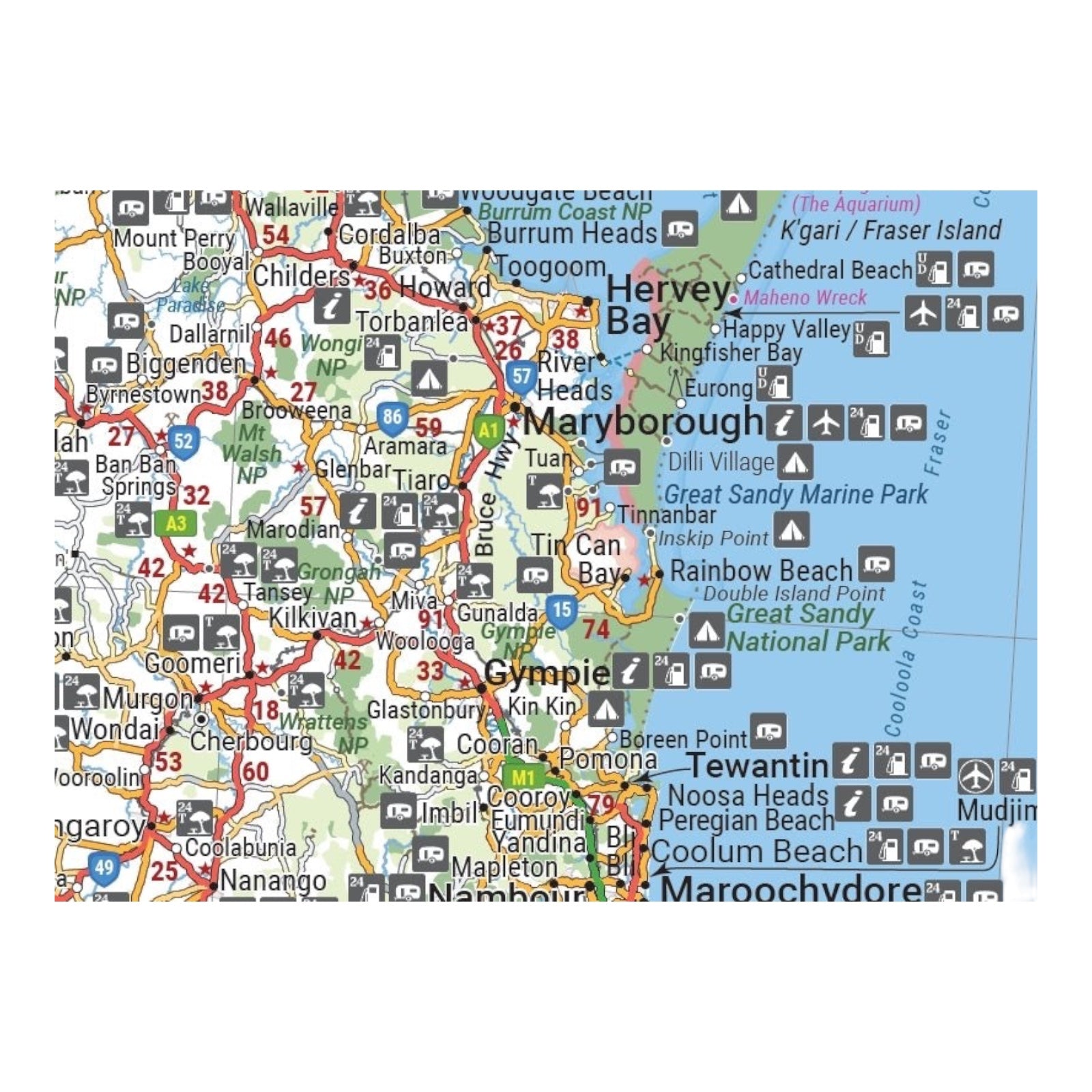 HEMA MAP QUEENSLAND HANDY