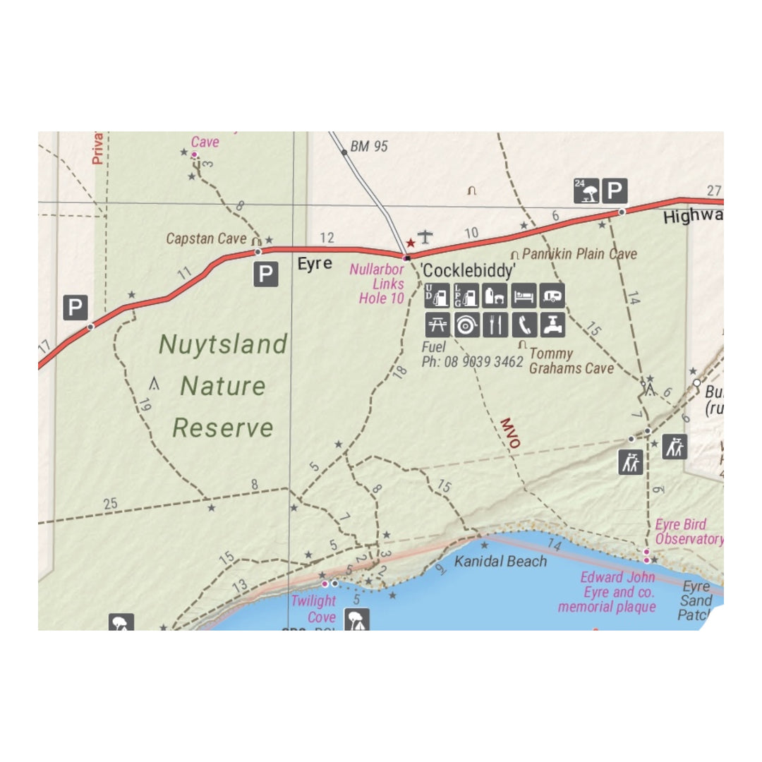 Hema Map Nullarbor Plain Western