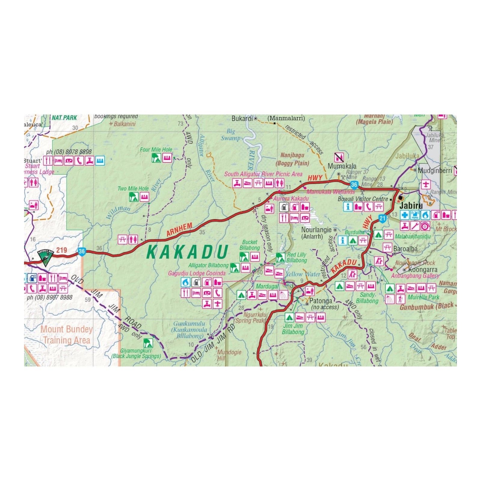 HEMA MAP TOP END NATIONAL PARKS