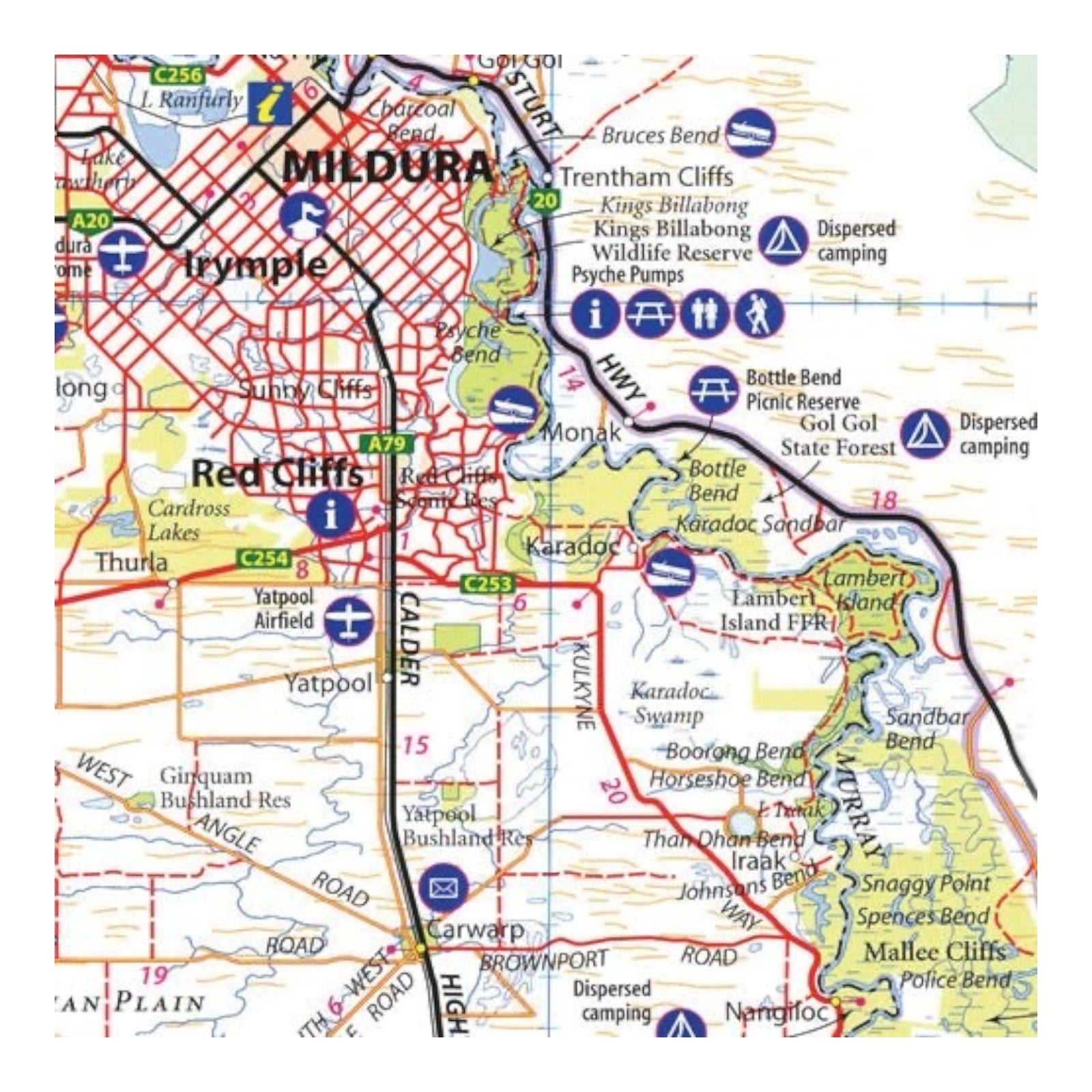 HEMA MAP VICTORIA DESERTS TOURING GUIDE