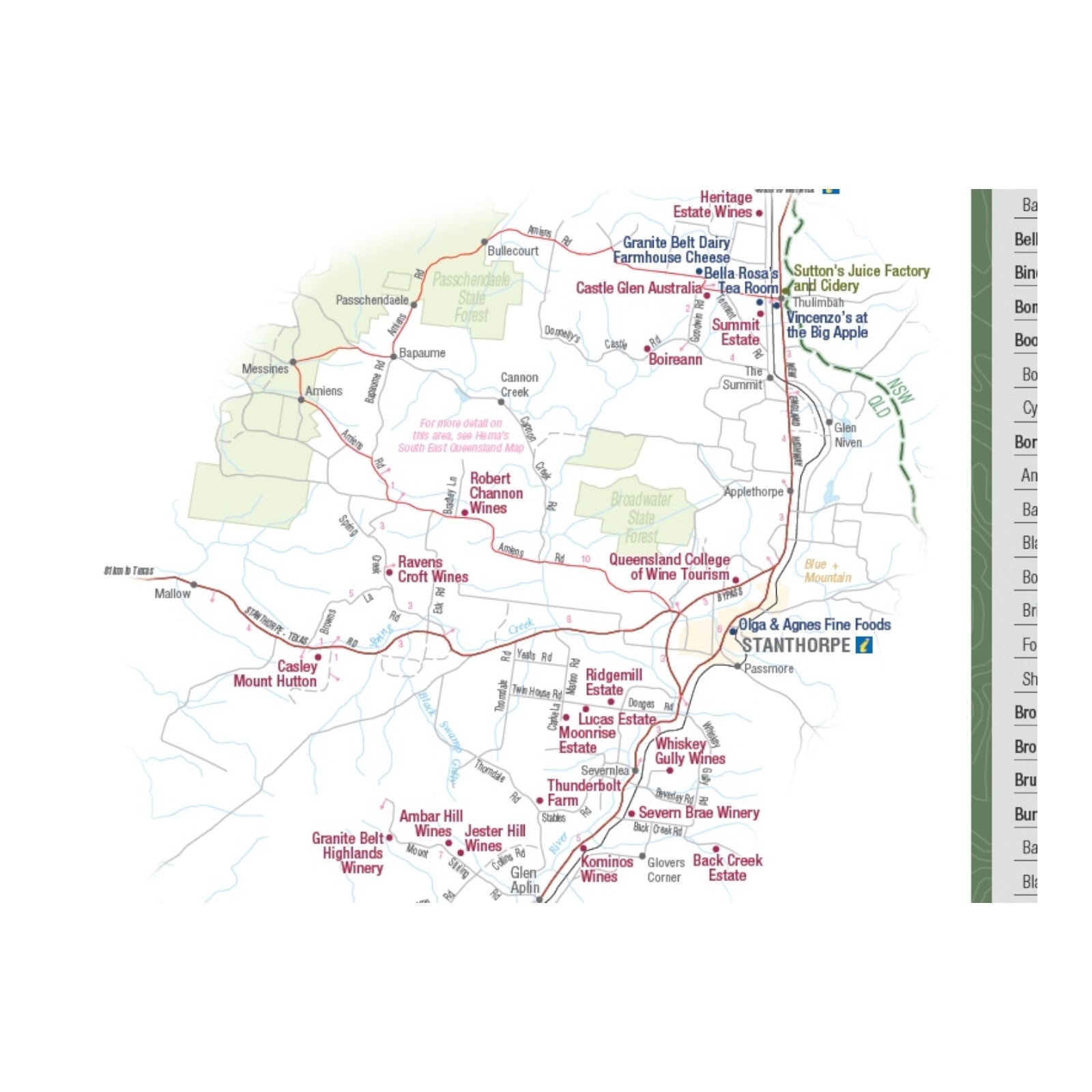 HEMA MAP NORTH EAST NEW SOUTH WALES