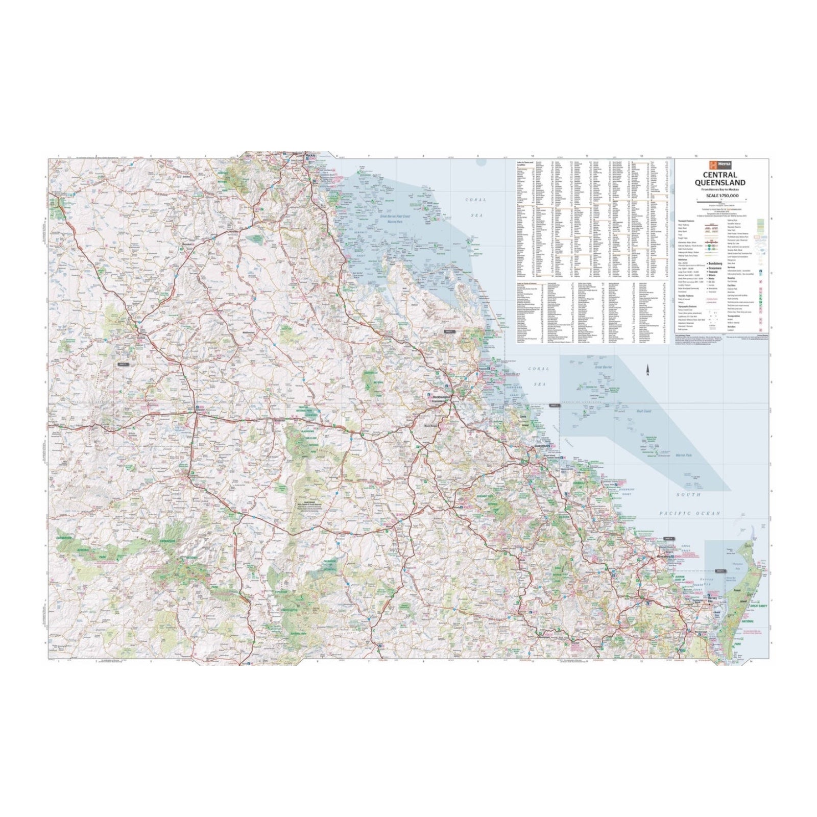 HEMA MAP CENTRAL QUEENSLAND