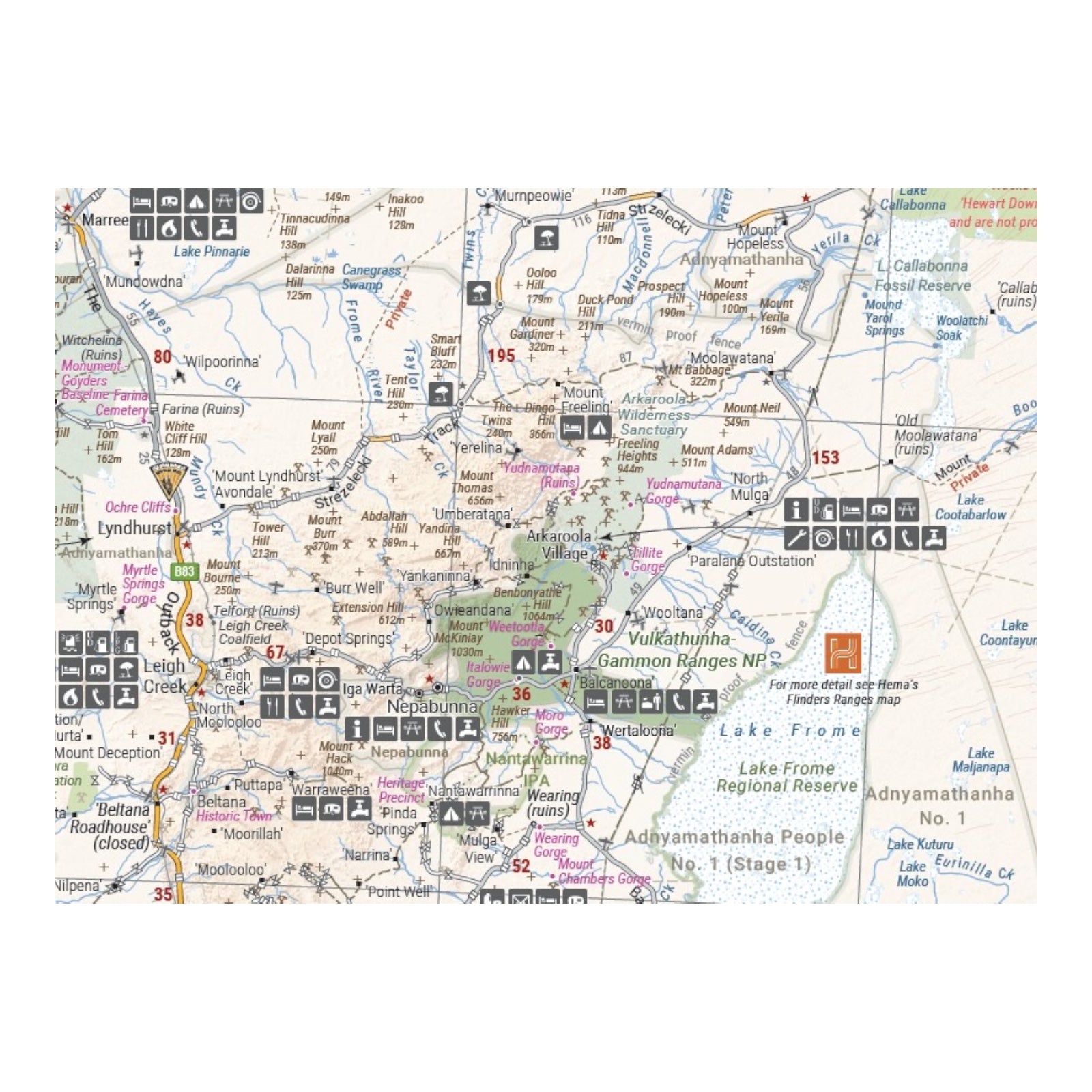 HEMA MAP CENTRAL AUSTRALIA