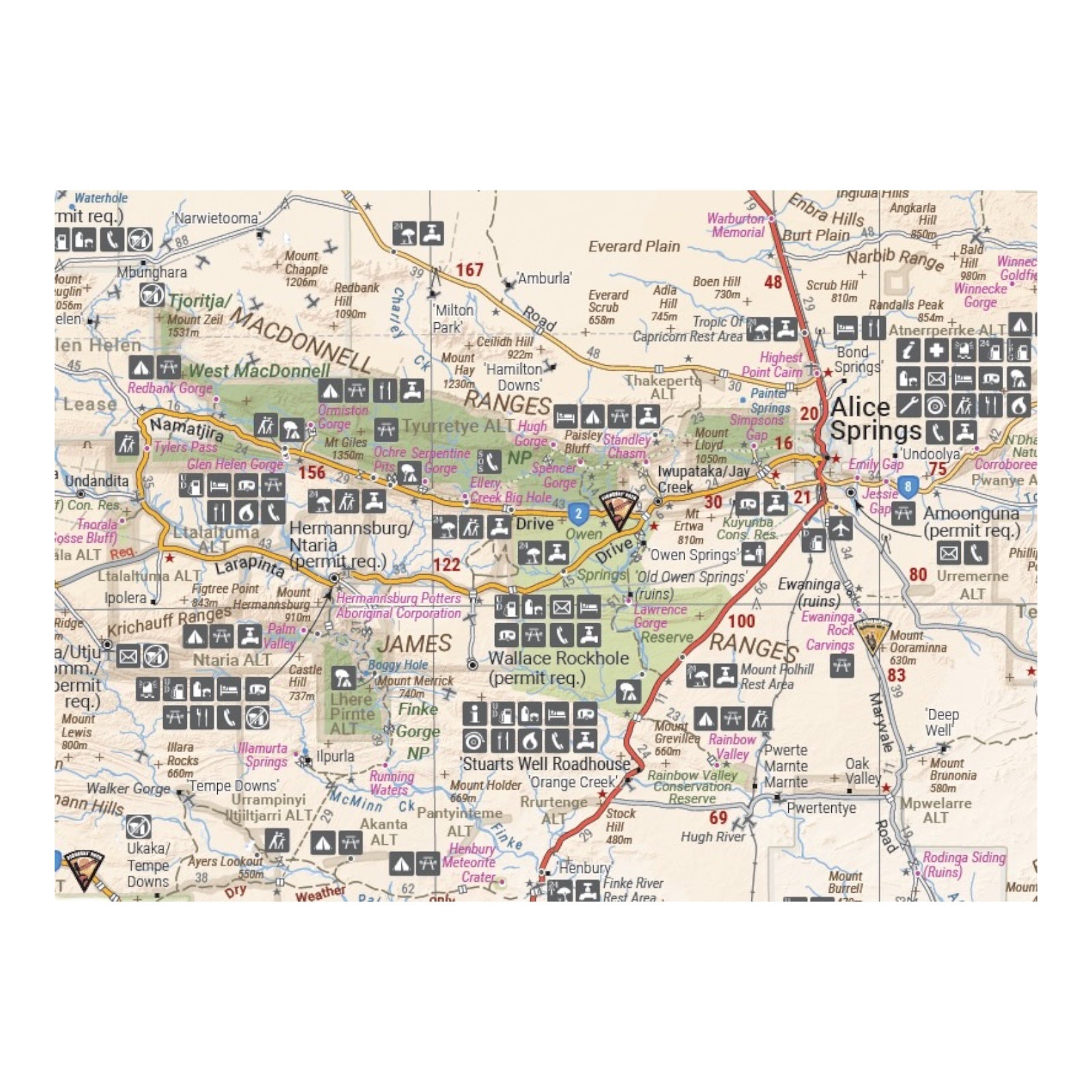 HEMA MAP CENTRAL AUSTRALIA