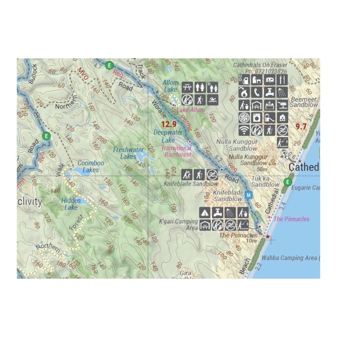 Hema Map Fraser Island