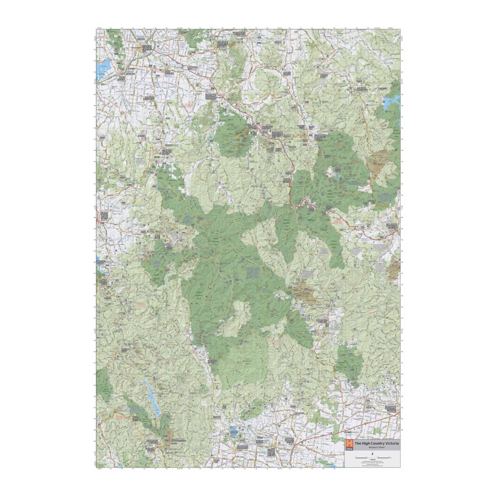 HEMA MAP HIGH COUNTRY VICTORIA